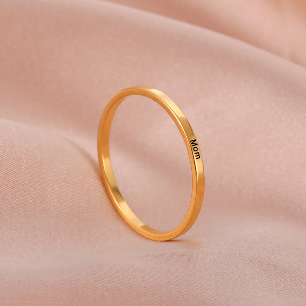 Custom Name Rings【2mm】