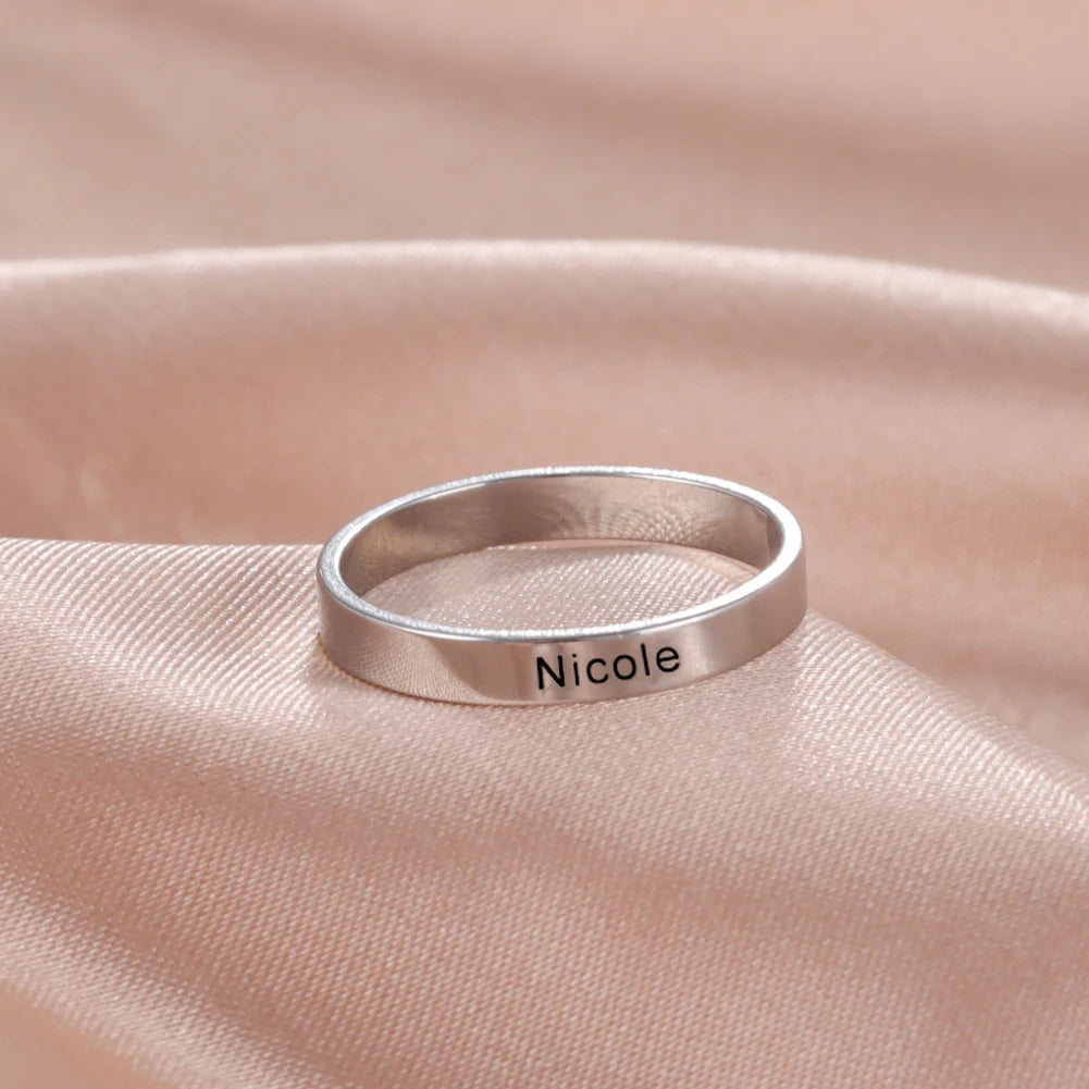Custom Name Rings【2mm】