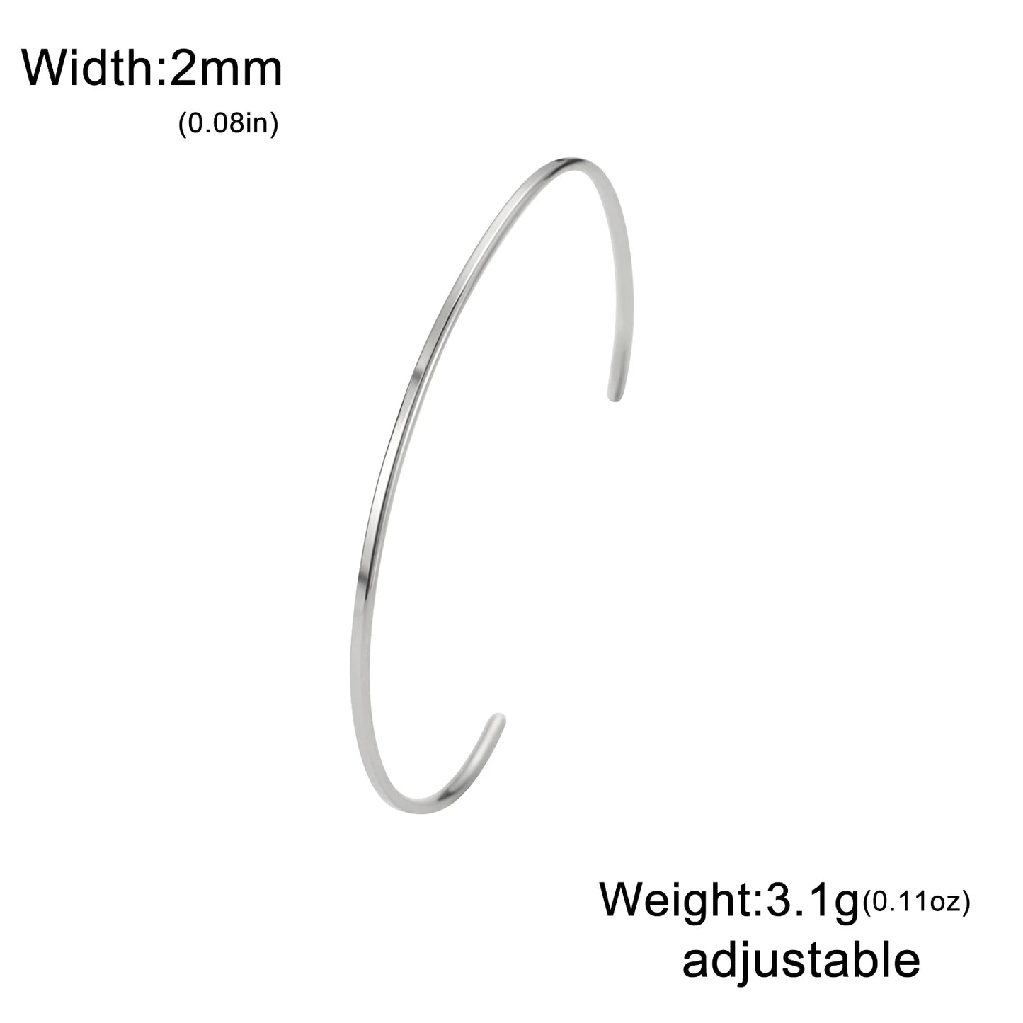 Name Bracelet  【2MM】【 3MM 】