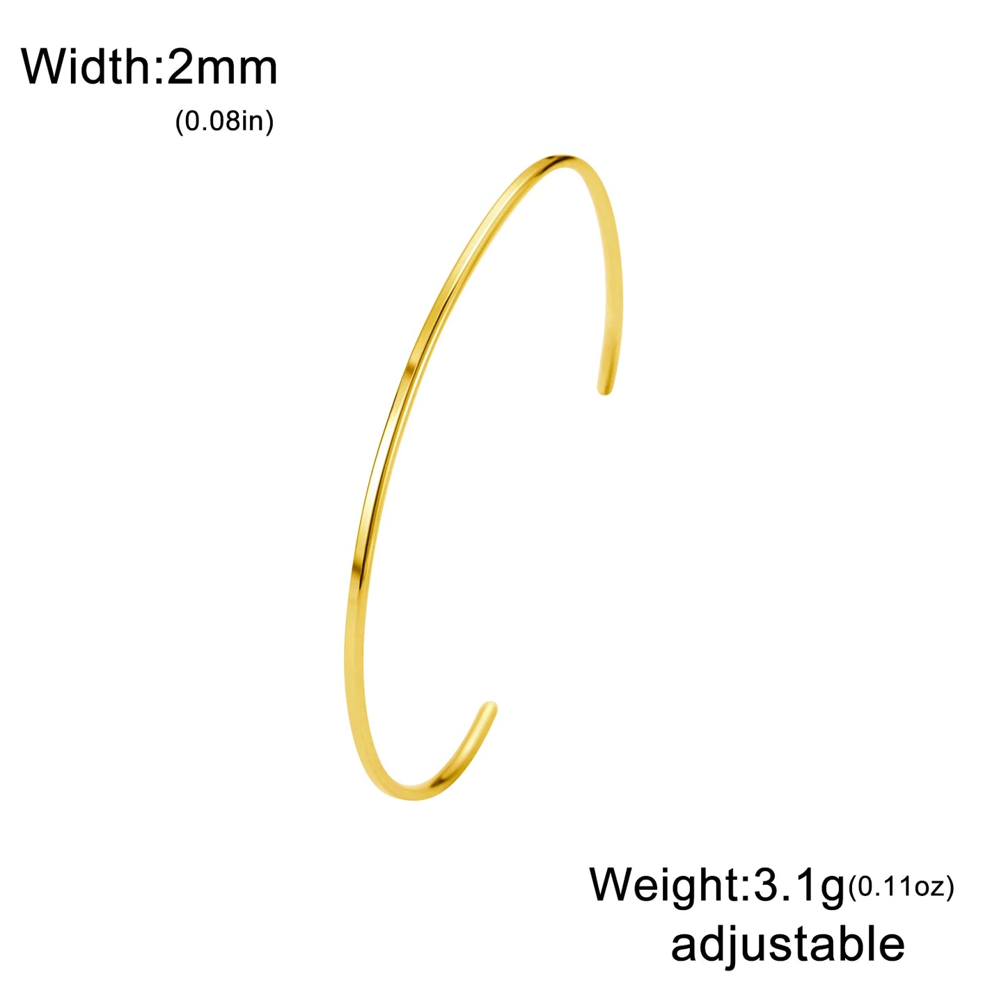 Name Bracelet  【2MM】【 3MM 】
