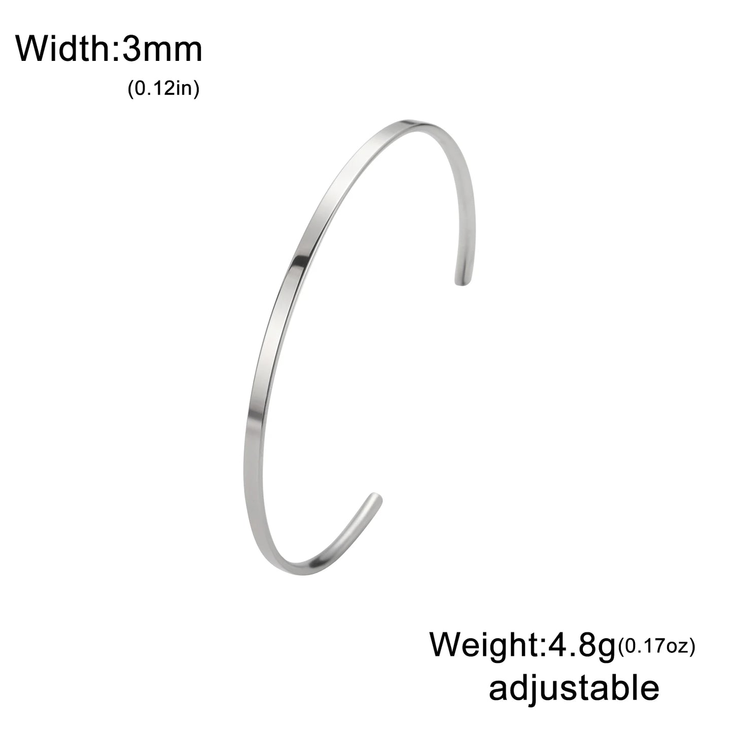 Name Bracelet  【2MM】【 3MM 】
