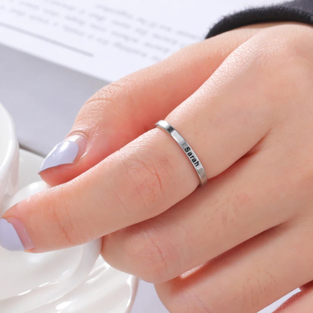 Custom Name Rings【2mm】