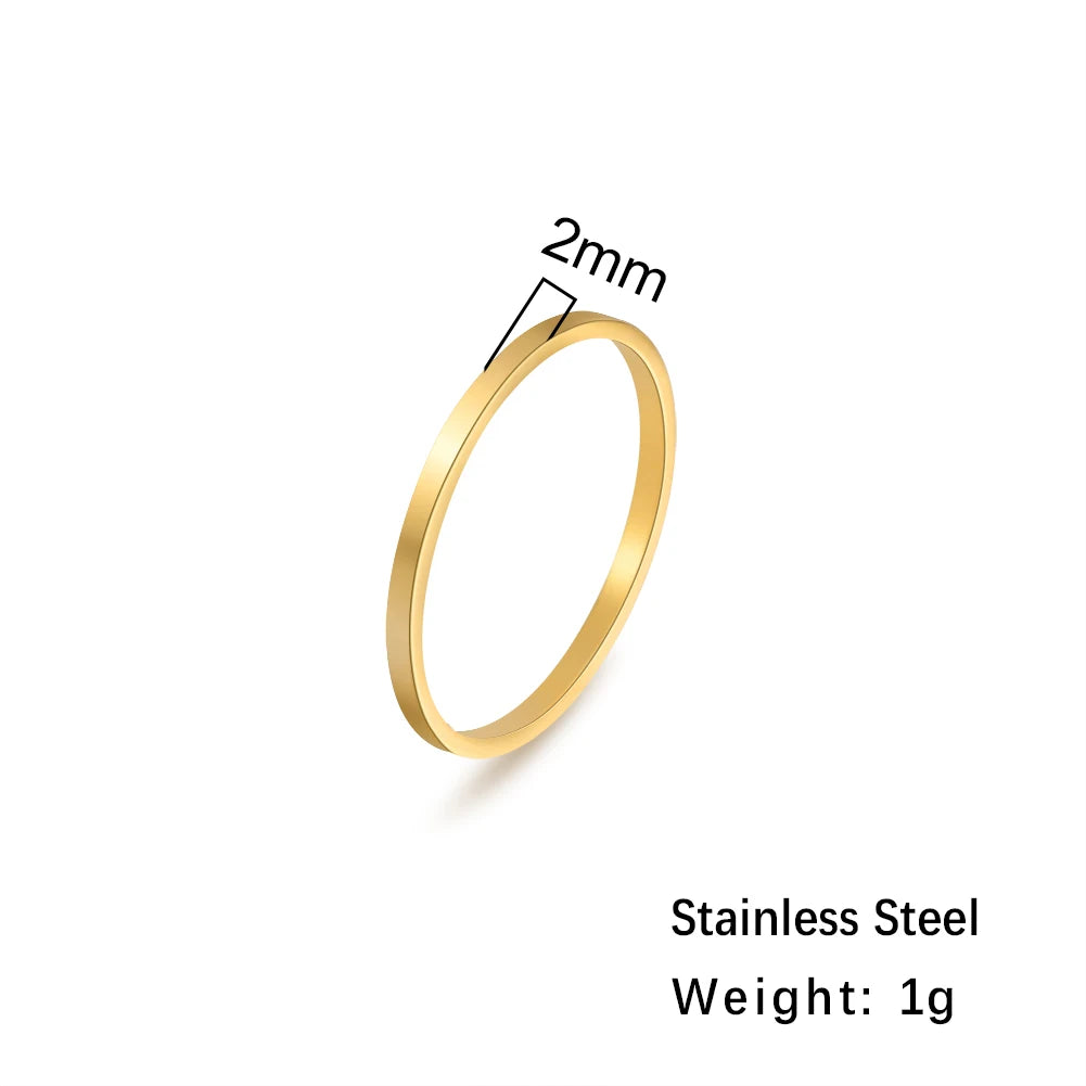 Custom Name Rings【2mm】