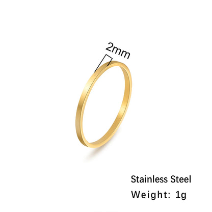 Custom Name Rings【2mm】