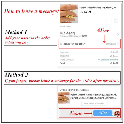 Couple's Initials Necklace