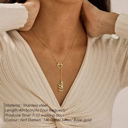 Heart Drop Necklace