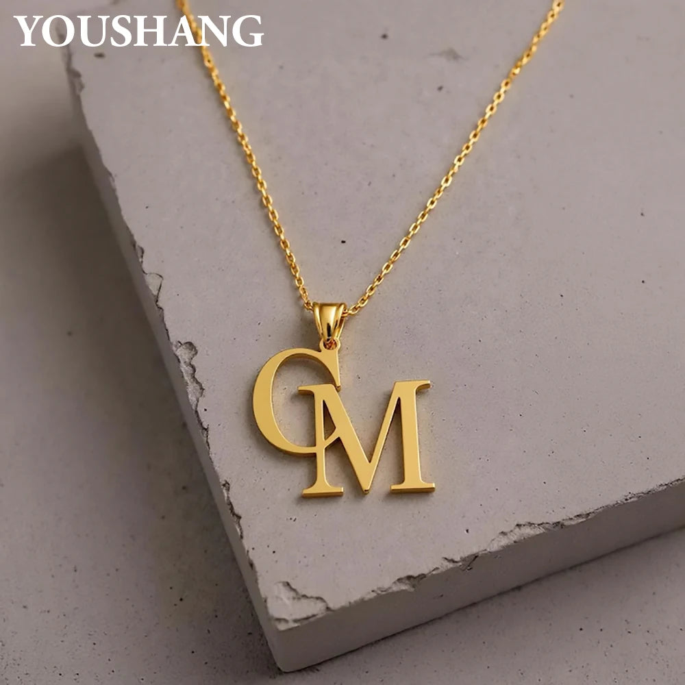 Couple's Initials Necklace