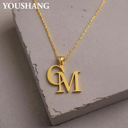 Couple's Initials Necklace