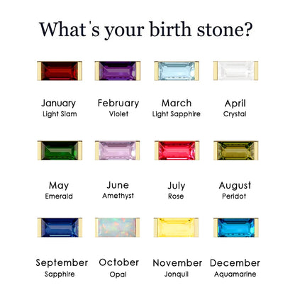 Square Birthstone Bracelet