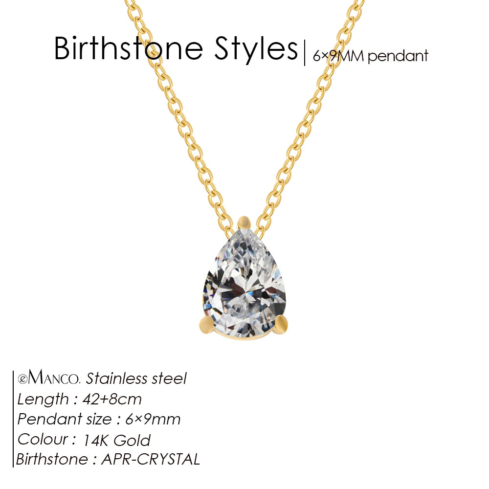 Birthday Stone Necklace