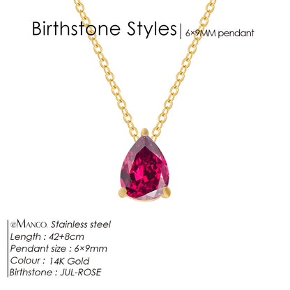 Birthday Stone Necklace