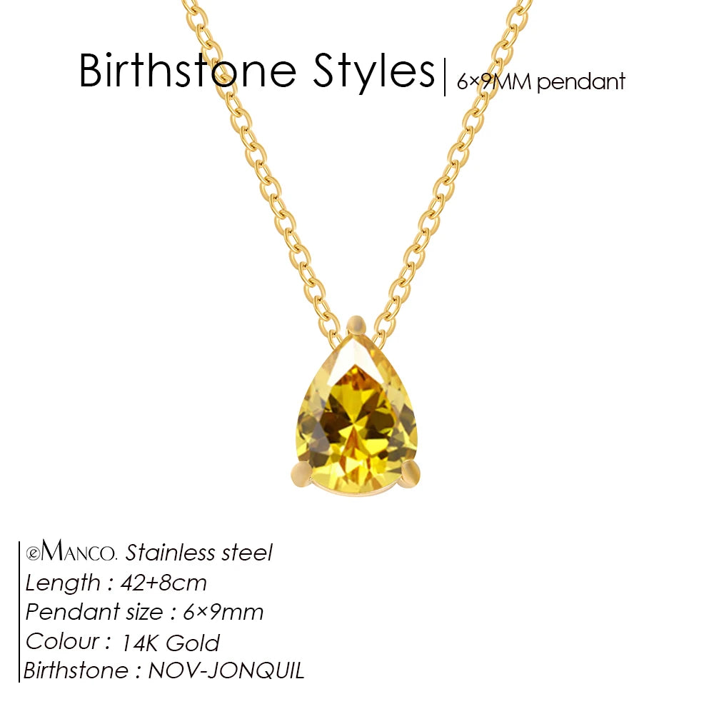 Birthday Stone Necklace