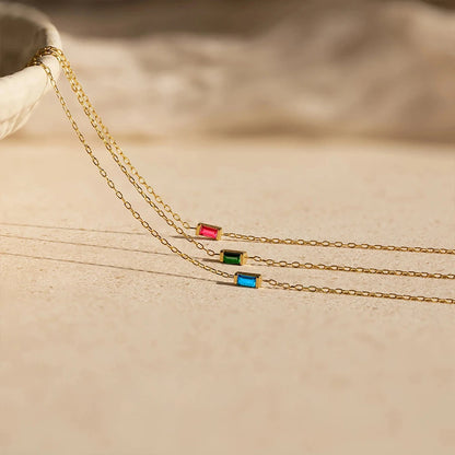 Square Birthstone Bracelet