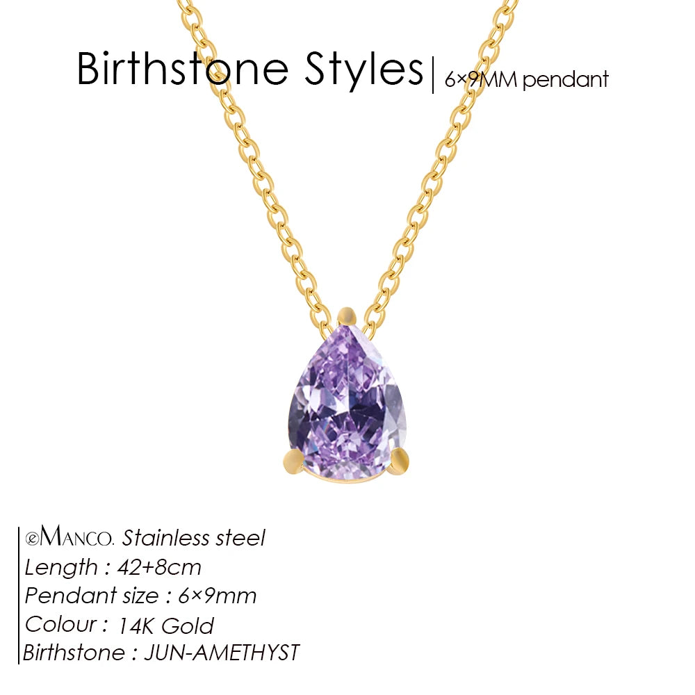 Birthday Stone Necklace