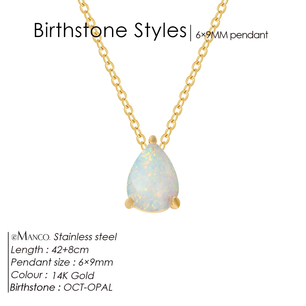 Birthday Stone Necklace